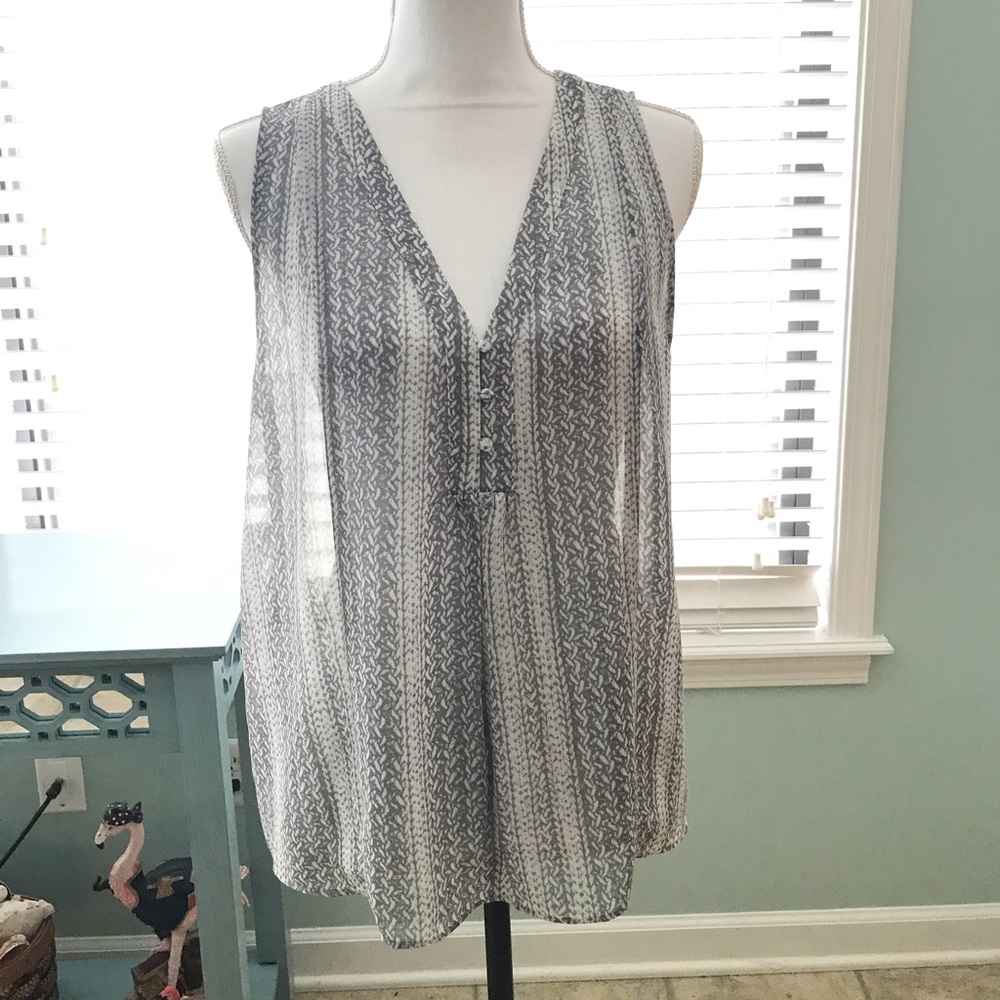 Ann Taylor Loft Petite Large Sheer Tank